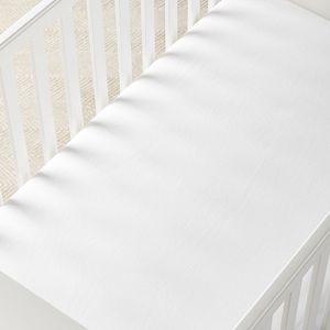 Pair of Pottery Barn Linen Crib Fitted Sheets